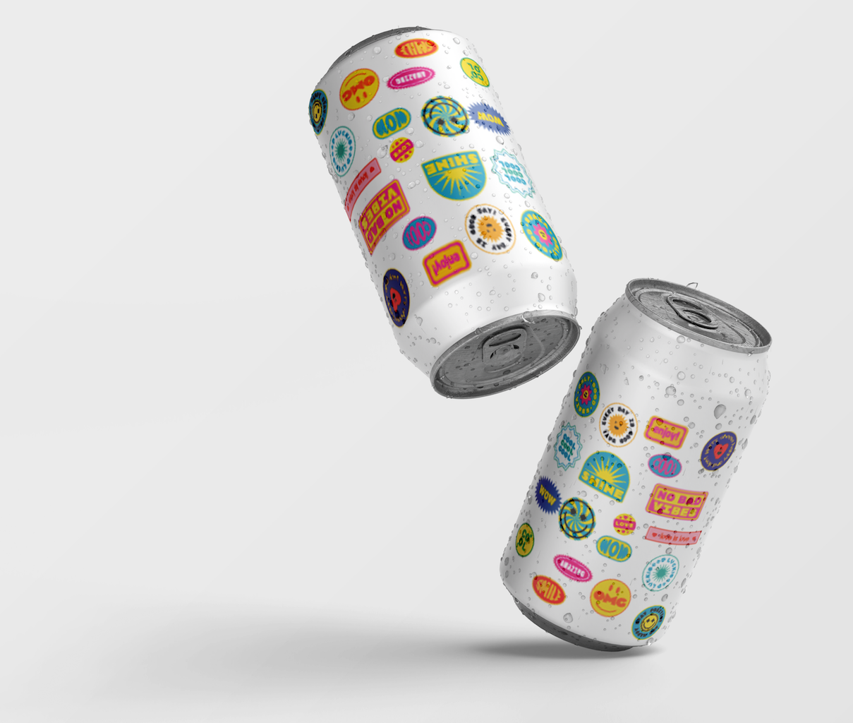Infographiste packaging mockup canette